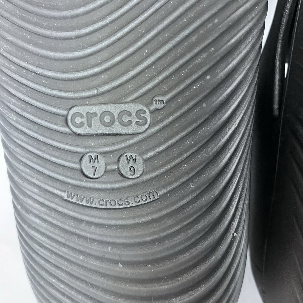 Crocs Mellow Recovery Clogs Black Comfort Slip On Work Shoes Mens 7 Womens 9 - Picture 8 of 12